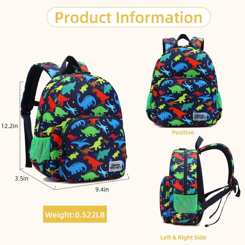 willikiva 3D Dinosaur Backpack Toddler Backpacks for Boys and Girls Kids Backpack Waterproof Preschool Safety Harness Leash (Mechanical Dinosaur) - Image 3